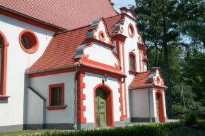 Miłowice. Barokowy kościół ewangelicki.